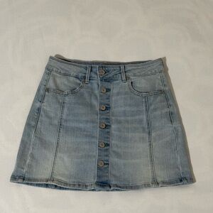 American Eagle Outfitters Blue A-line Mini Skirt